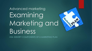 Marketing Plan Components