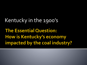 The question of coal - Rowan County Schools
