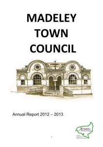 Accounts 2012 – 2013 - Madeley Town Council