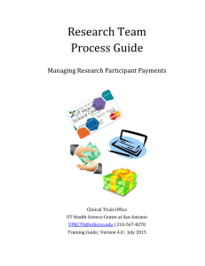 Process Guide - UTHSCSA - Office of the Vice President for Research