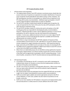 Draft IRT Principles Version 1