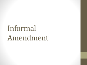Informal Amendment