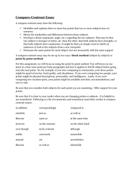 connecting words for compare and contrast essay connecting words for compare and contrast essay