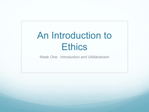 An Introduction to Ethics - Will Sharkey