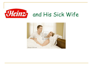 Heinz and his Sick Wife