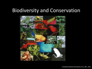 What is Biodiversity? - OE3 2012-2013