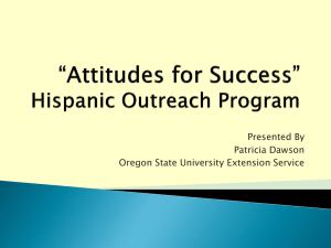 CS12- Attitudes for Success - Hispanic Outreach