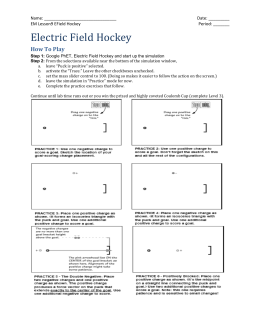 Electric Field Hockey