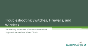 MAEDS 2015 Spring PD Day - Troubleshooting Switches Firewalls