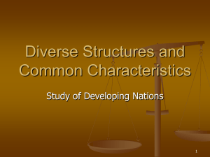 Diverse Structures and Common Characteristics of Developing