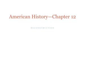 2014 American History Chapter 12 Notes