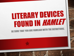 Literary Devices in HAMLET