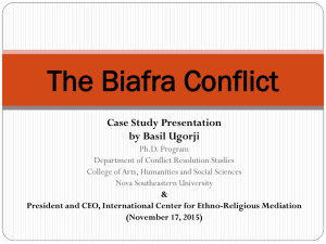 The Biafra Conflict