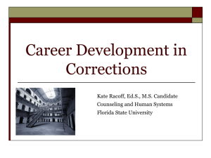 Career Development in Corrections