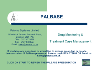 palbase - Paloma Systems Ltd
