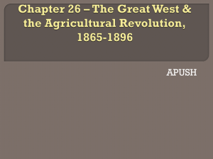 Chapter 15 * The West
