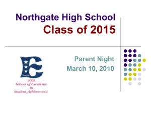 Northgate High School Class of 2013