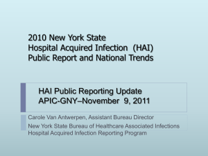 NYS HAI Reporting Program 2008 AUDIT PROCESS