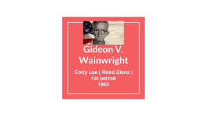 Gideon V. Wainwright - AHS Government Webpage