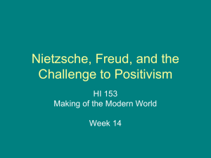 Nietzsche, Freud and the Challenge to Positivism