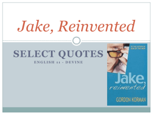 Jake, Reinvented - Loudoun County Public Schools