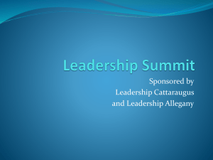 Powerpoint - Leadership Cattaraugus