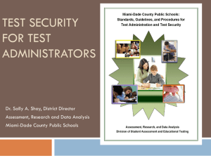 Test Security for Test Administrators