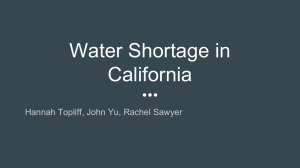 Minimize water usage in Southern California