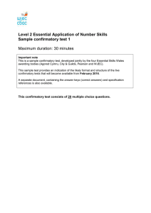 Level 2 Essential Application of Number Skills