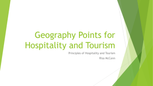 Geography Points for Hospitality and Tourism