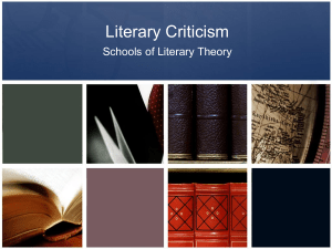 Notes on Literary Criticism, ppt