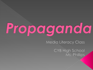 Propaganda - Charlie Y. Brown High School