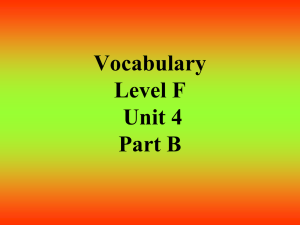 Vocabulary+Level+F+Unit+4+Part+B+intro