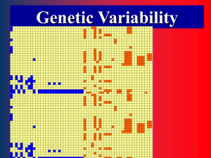 Genetic Variability