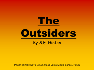 The Outsiders Power Point