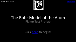 1 S Bohr Model of the Atom and Flame Test Prelab
