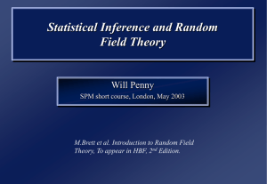 Statistical Inference, Multiple Comparisons, Random Field Theory