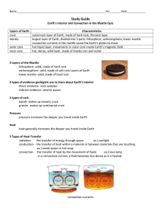 Plate Tectonics Sections 1 & 2 Quiz Study Guide