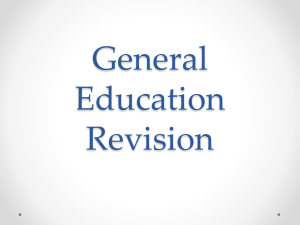General Education Revision Presentation