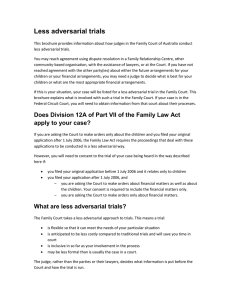 Less adversarial trials - Family Court of Australia