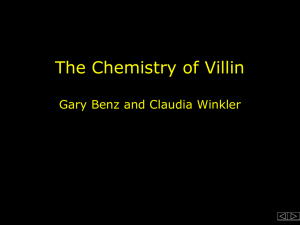 the chemistry of villin