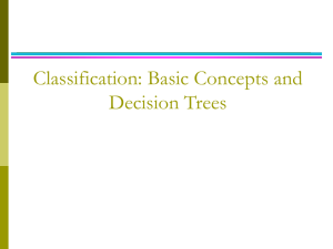 PPT Classification: Basic Concepts and Decision Trees