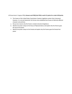 Congress FRQ Study Guide - St. Francis School District
