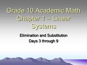 Grade 10 Academic Math