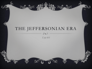 The Jeffersonian Era