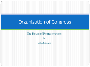 5.1 Organization of Congress
