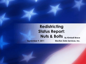 Redistricting and Reapportionment Following the 2010 Census