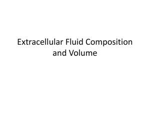 Extracellular Fluid Composition and Volume