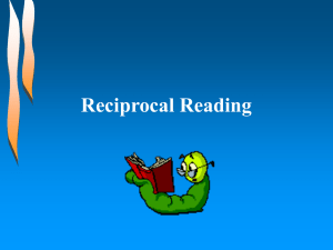 Reciprocal Reading - Primary Resources