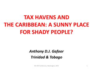 Tax Havens: The Commonwealth Caribbean Experience: A sunny